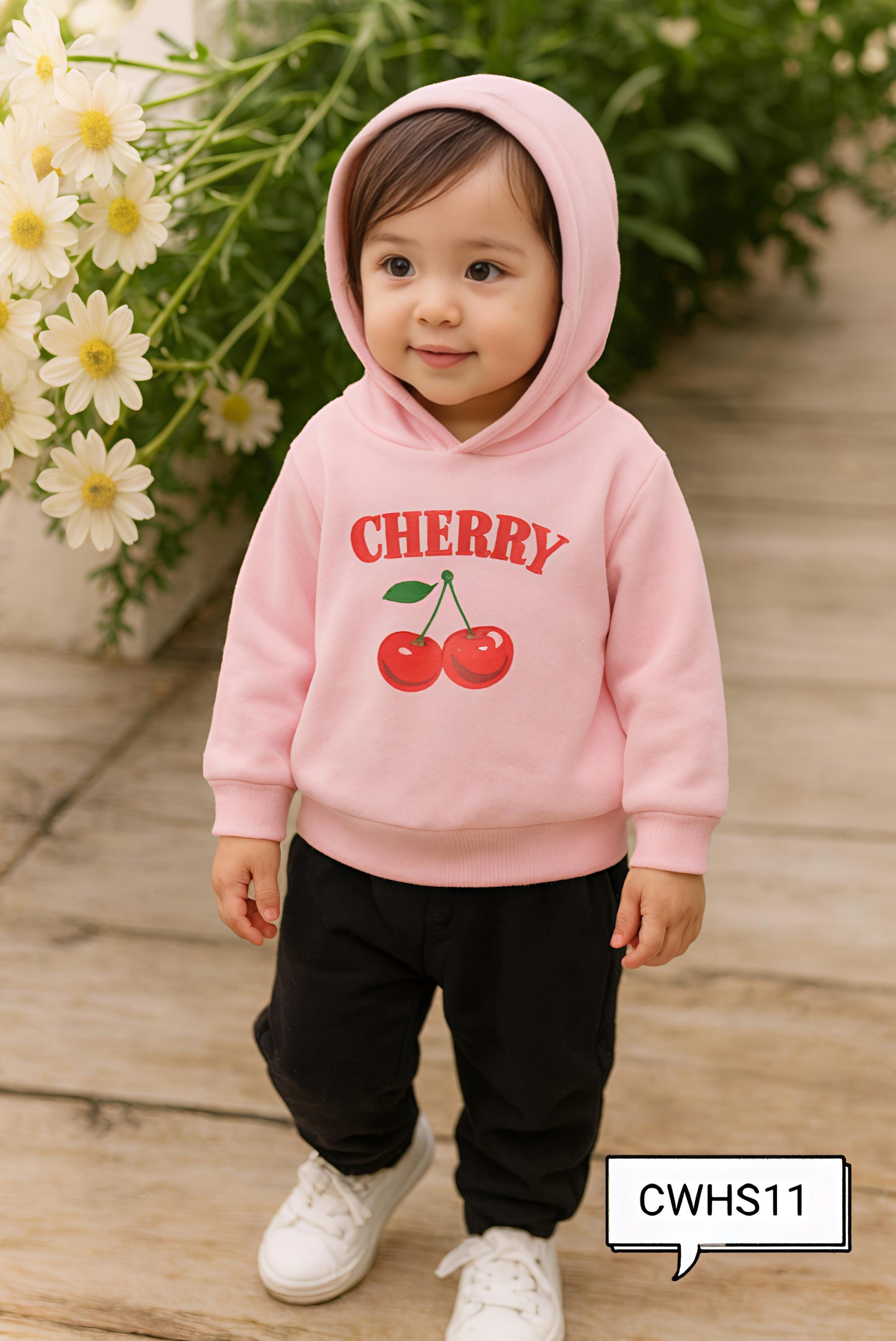 Kids Fashionable Hoodie Set, Kids Clothing Print and Trousers Two-Piece Set