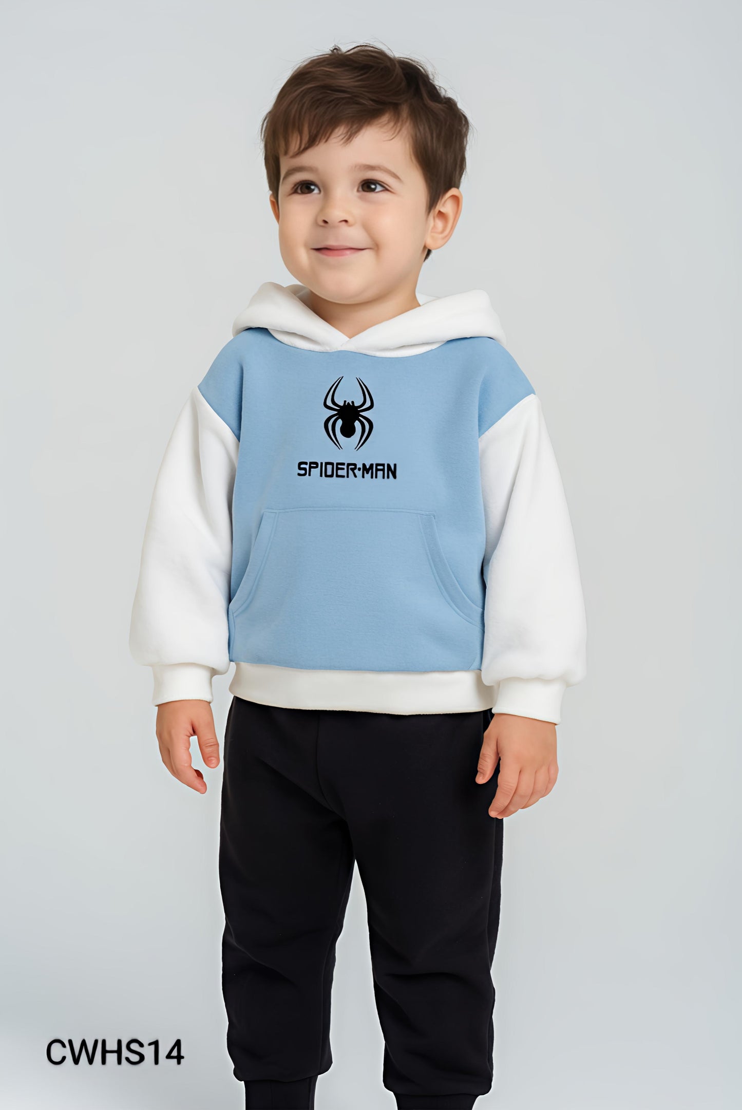 Kids Fashionable Hoodie Set, Kids Clothing Print and Trousers Two-Piece Set