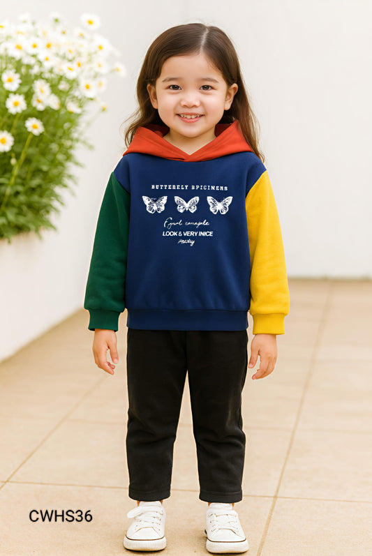 Kids Fashionable Hoodie Set, Kids Clothing Print and Trousers Two-Piece Set